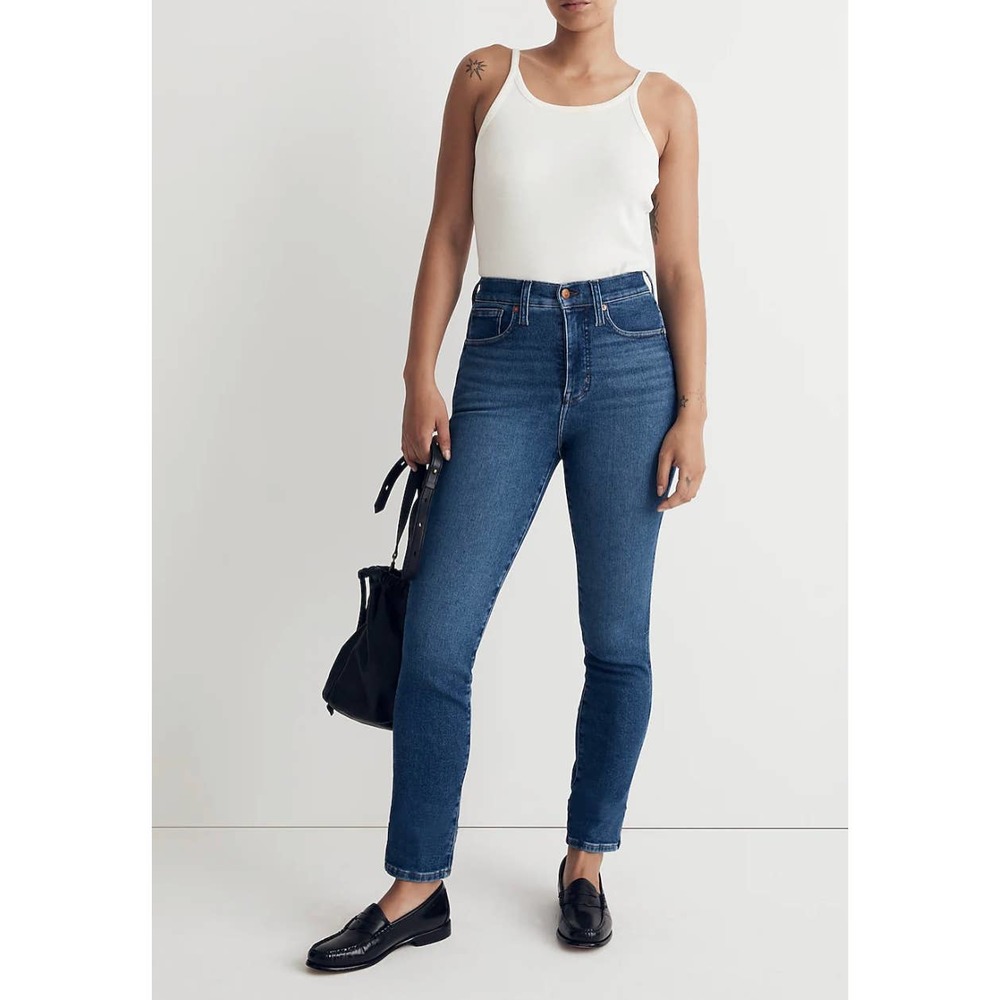 Madewell Curvy high rise skinny jeans dark wash 28